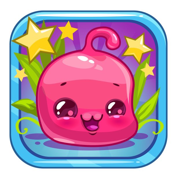 有趣的果冻外星人角色图片下载