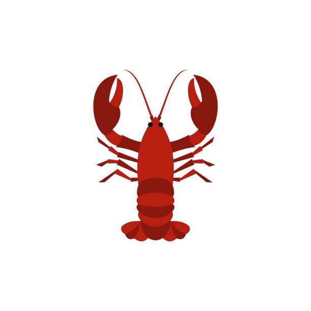 水煮红小龙虾图标平风格图片下载