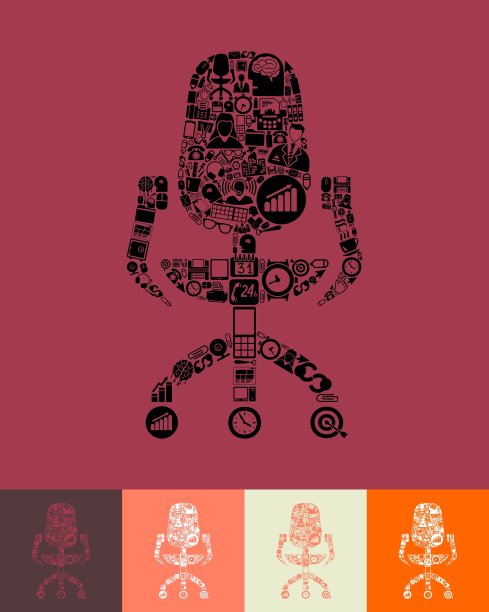 办公椅的图标图片下载