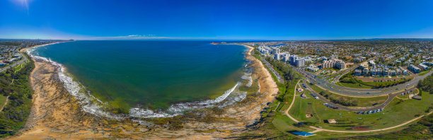澳大利亚昆士兰州莫洛拉巴市的鸟瞰图图片下载