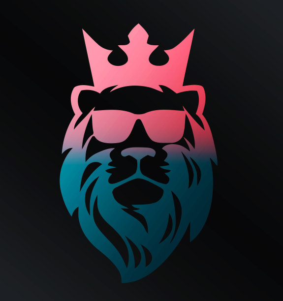 金狮王插画艺术图片下载