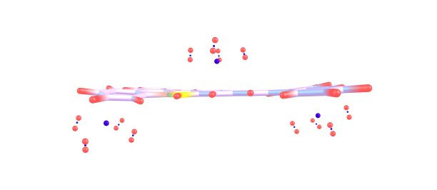 四苯并五苯分子结构与氢分子图片下载