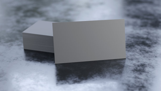 名片模板的品牌标识。3 d渲染。图片下载