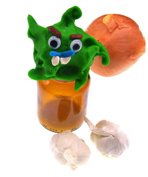 用洋葱和大蒜玩面团玩具图片下载