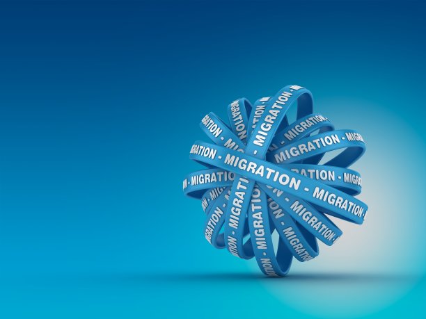 圆形丝带与迁移Word - 3D渲染图片下载