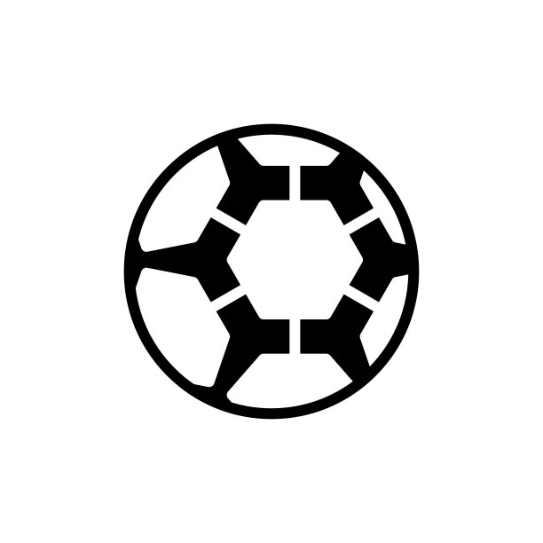 足球图标平面矢量模板设计流行图片下载