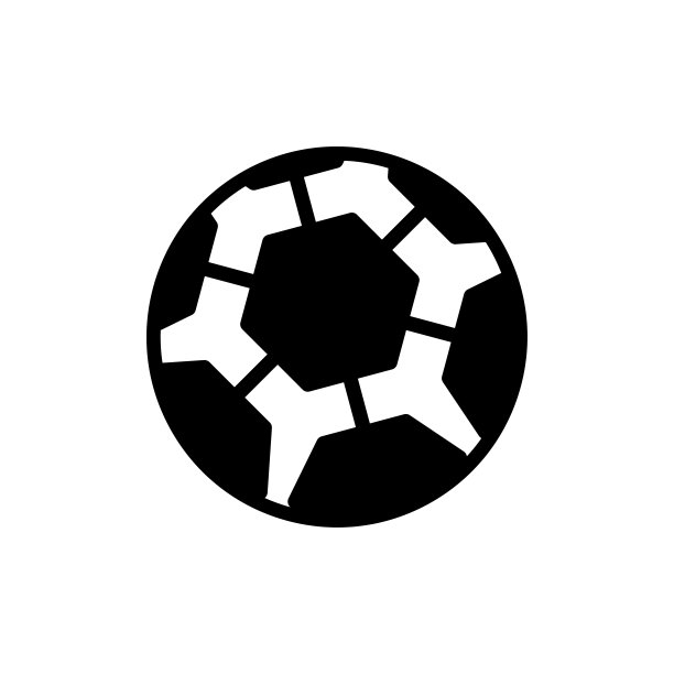 足球图标平面矢量模板设计流行图片下载