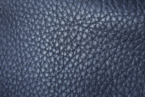极度特写的天然蓝色质皮革质地，选择性聚焦图片下载