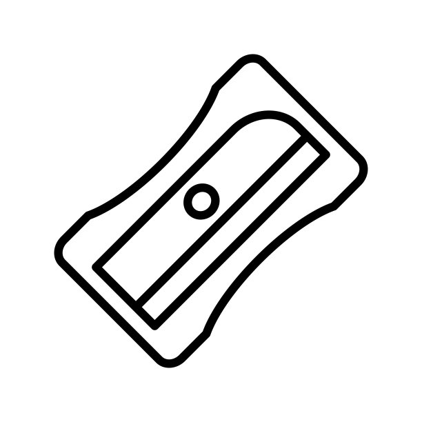 卷笔刀文具图标矢量设计模板图片下载