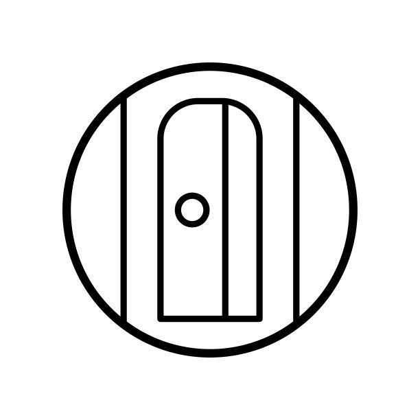 卷笔刀文具图标矢量设计模板图片下载