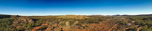 无人机拍摄的澳大利亚内陆全景图片下载