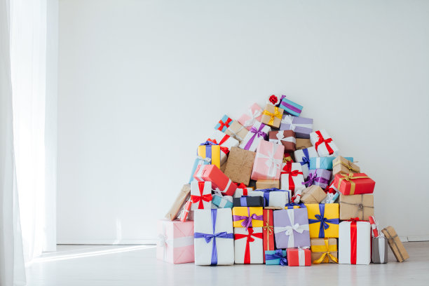 很多新年生日或圣诞节的节日礼物图片下载