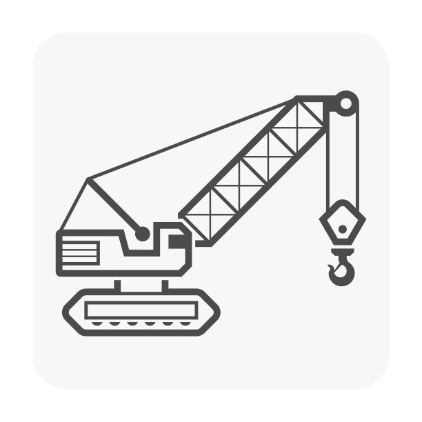履带式起重机图标图片下载
