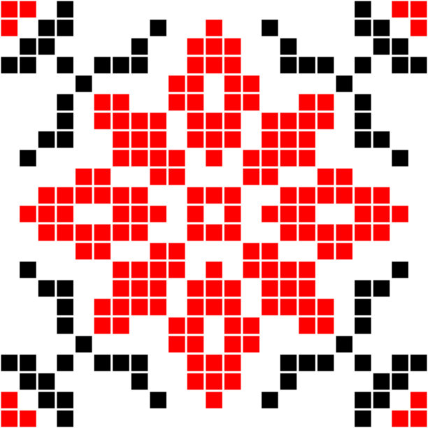 民族传统装饰。面料上绣花。错落有致的纹理。编织。民间图案。图片下载