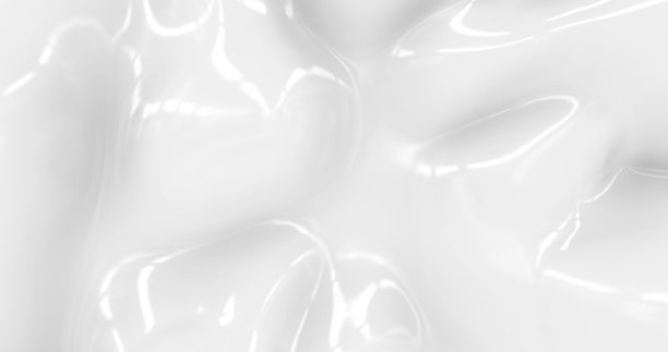 液体抽象白色背景。平滑光滑的纹理3D渲染3D插图图片下载
