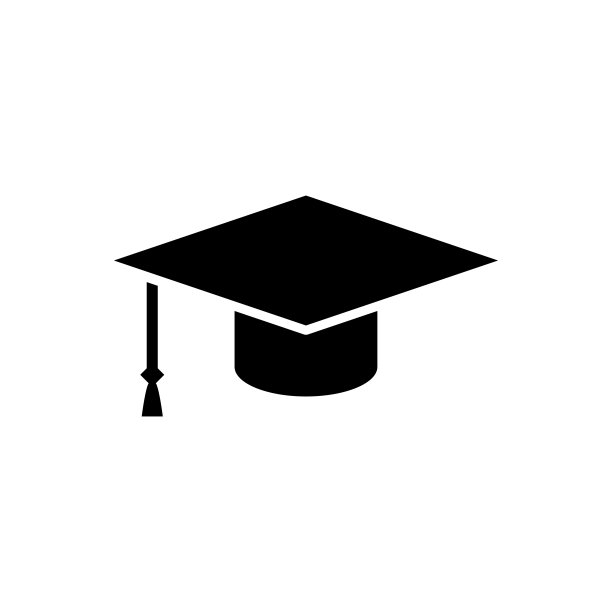 毕业帽图标平面矢量模板设计新潮图片下载