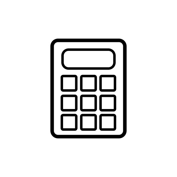 计算器图标平面矢量模板设计流行图片下载