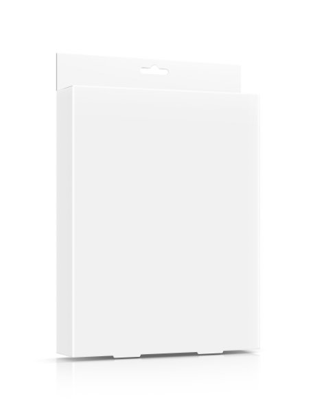 用于化妆品的白色纸板箱，隔离在白色背景上图片下载