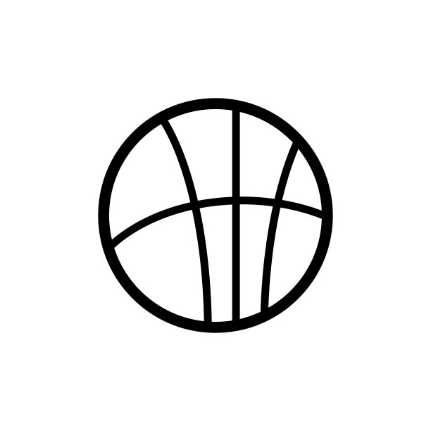 篮球图标平面矢量模板设计流行图片下载