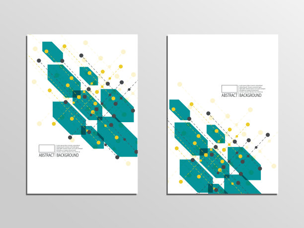 书籍、杂志、传单的封面。通讯线矢量图形。模板A4。图片下载