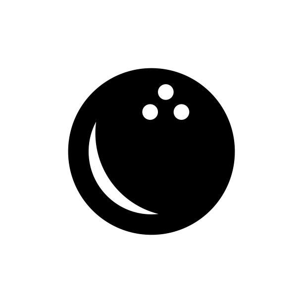 保龄球图标扁平矢量模板设计图片下载