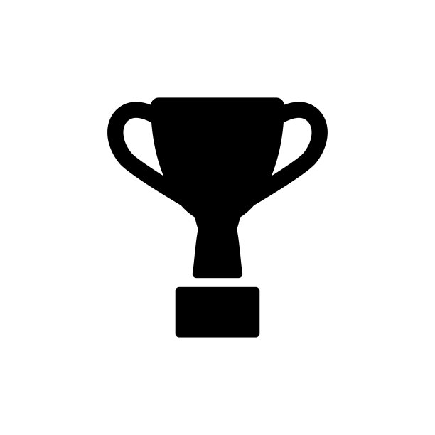 奖杯图标平面矢量模板设计流行图片下载