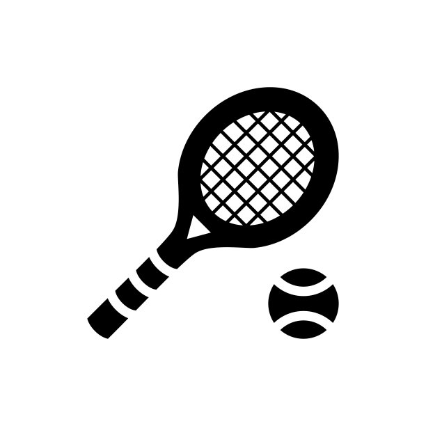 网球图标平面矢量模板设计流行图片下载