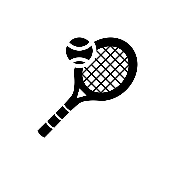 网球图标平面矢量模板设计流行图片下载