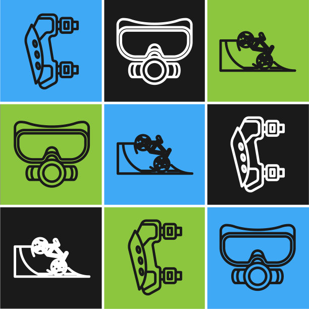 在街道坡道上设置护膝自行车图片下载