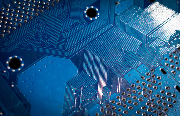 现代电路板背景横幅图片下载