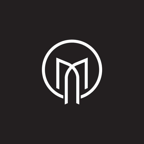 M字母logo初始构思设计模板图片下载