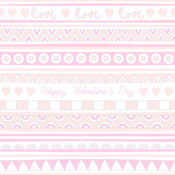 情人节快乐，用彩色粉笔手写图片下载