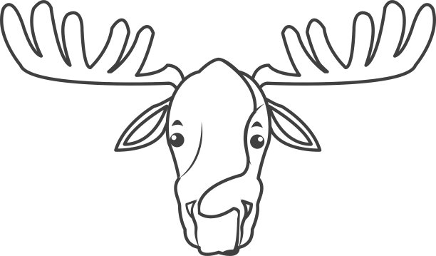 单一的麋鹿图标图片下载