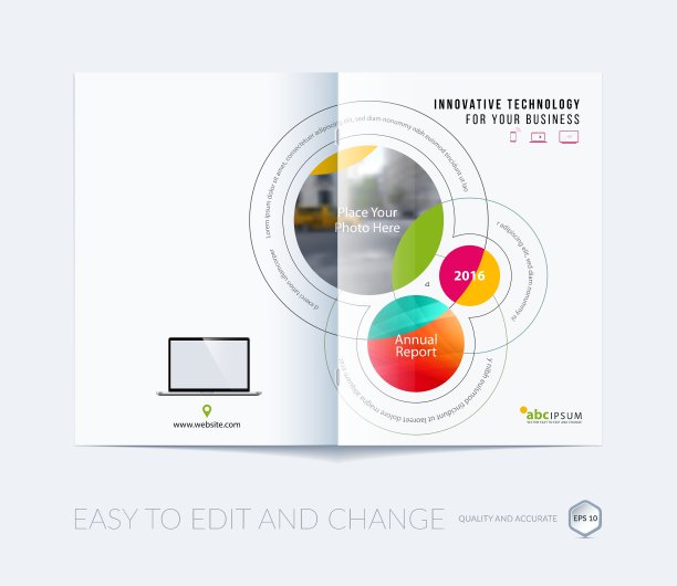 商业宣传册模板布局封面图片下载