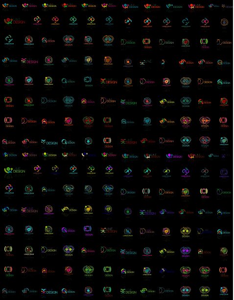 大量的抽象标志集合图片下载