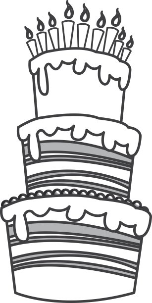 生日蛋糕的图标图片下载