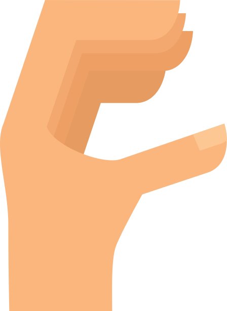 手人类符号孤立图标图片下载