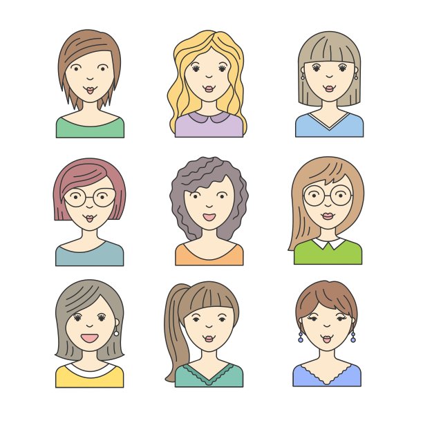 头像的人女人图片下载