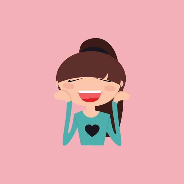 女孩的表情的脸图片下载