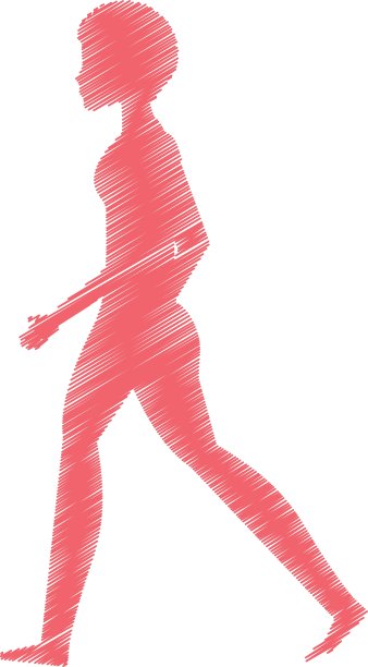 行走的人孤立图标图片下载