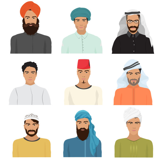 阿拉伯阿拉伯伊斯兰男子的性格图片下载