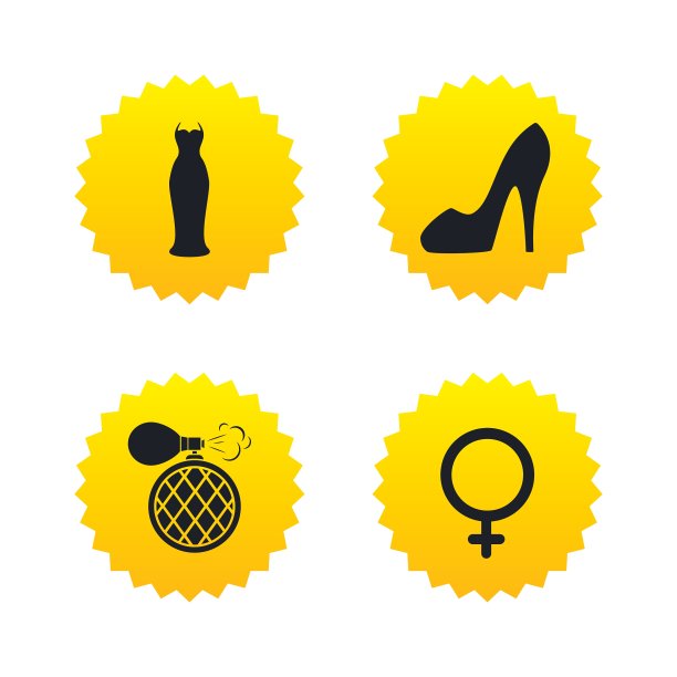 婚纱图标女人鞋标志香水图片下载