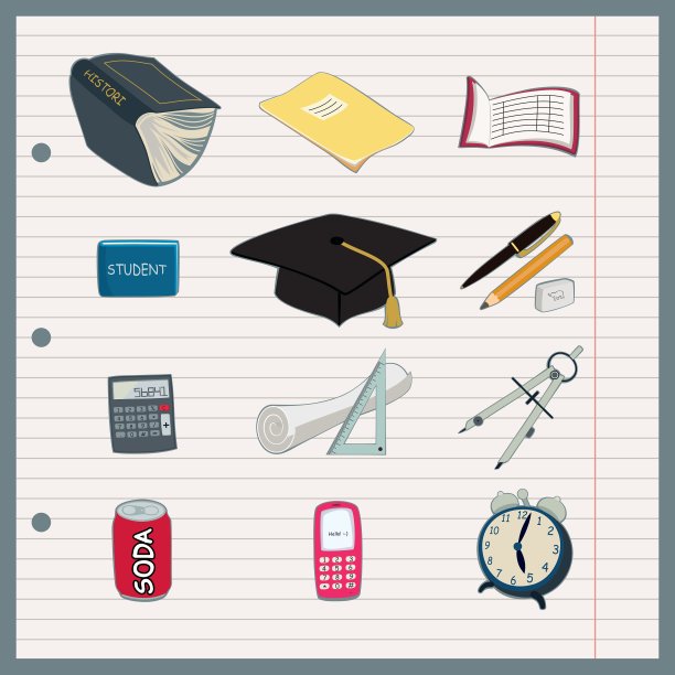 一组简单有趣的学生图片下载