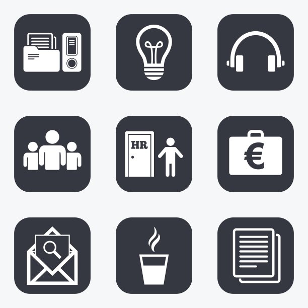 办公文档和业务图标图片下载