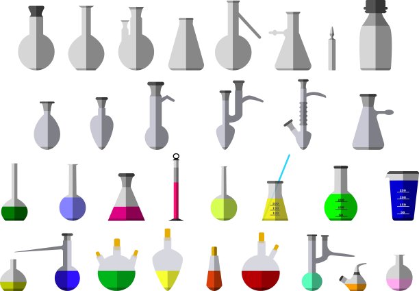 烧瓶和试管图片下载