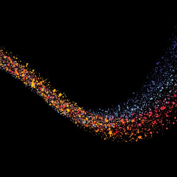 星星方式的背景与星星设计模板图片下载