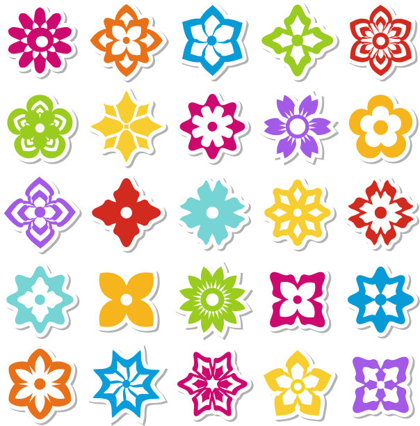 花贴纸图片下载