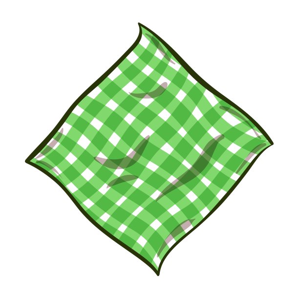 卡通条纹餐巾图片下载