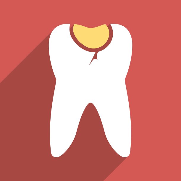 牙齿龋齿平长影广场图标图片下载