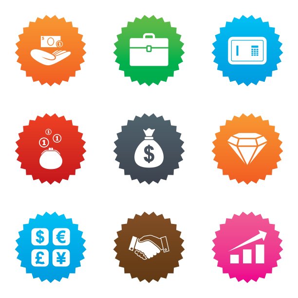 现金和金融图标握手标志图片下载